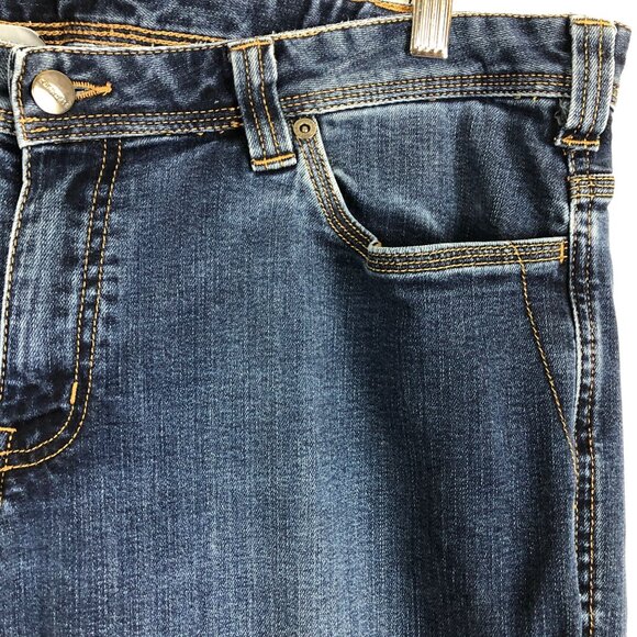Carhartt Relaxed Fit Jasper Jeans Sz 16 Short Dark Wash Cotton Blend 16 x 30 - Picture 6 of 12